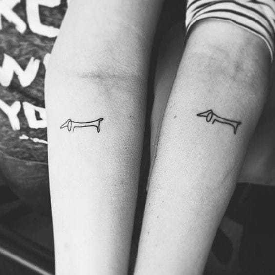 14 Minimalist Tattoo Ideas For Dachshund Lovers - PetPress